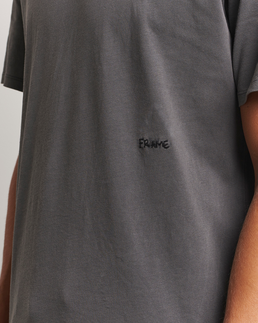 Herr | T-Shirts | FRAME | Short Sleeve Relaxed T-Shirt Washed Anthracite