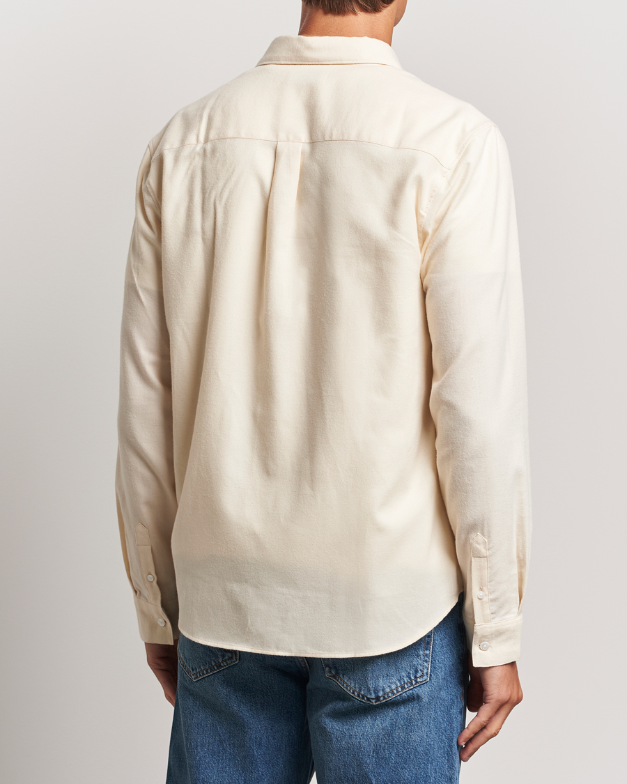 Herr | Skjortor | FRAME | Double Pocket Wool Blend Shirt Off White