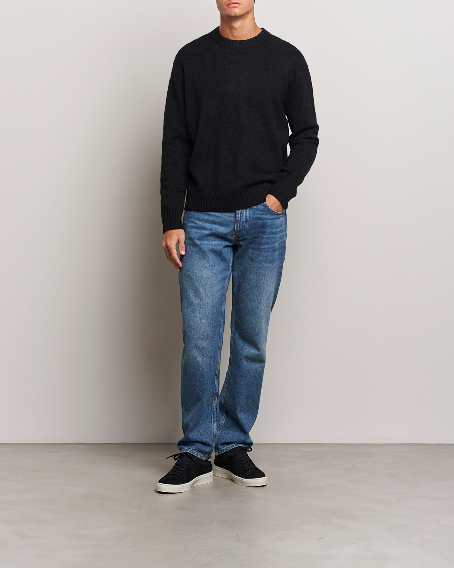 Herr | Tröjor | FRAME | Cashmere Sweater Noir