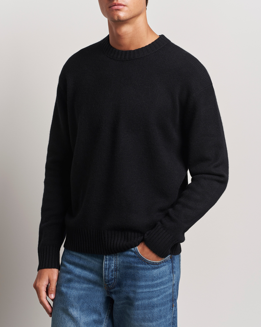 Herr | Tröjor | FRAME | Cashmere Sweater Noir