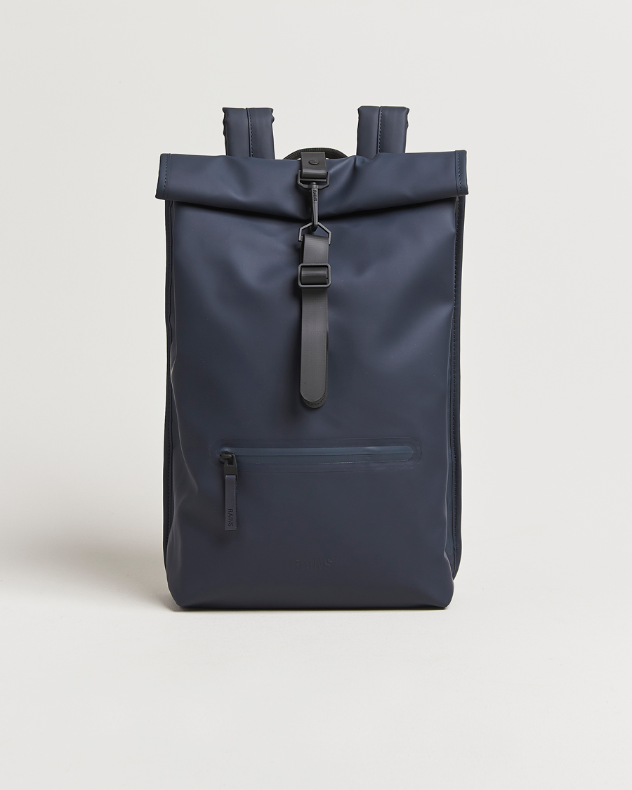 Herr | Väskor | RAINS | Rolltop Rucksack Navy
