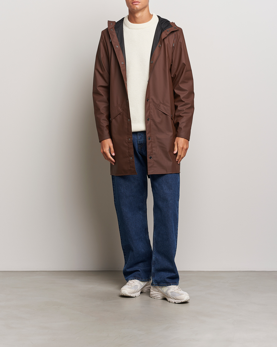 Herr | Jackor | RAINS | Long Jacket Frame Brown