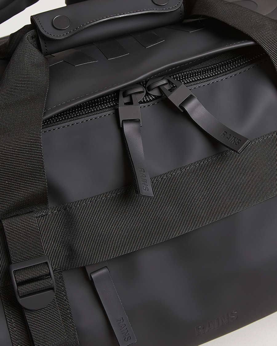 Herr | RAINS Texel Small Duffel Bag Black | RAINS | Texel Small Duffel Bag Black