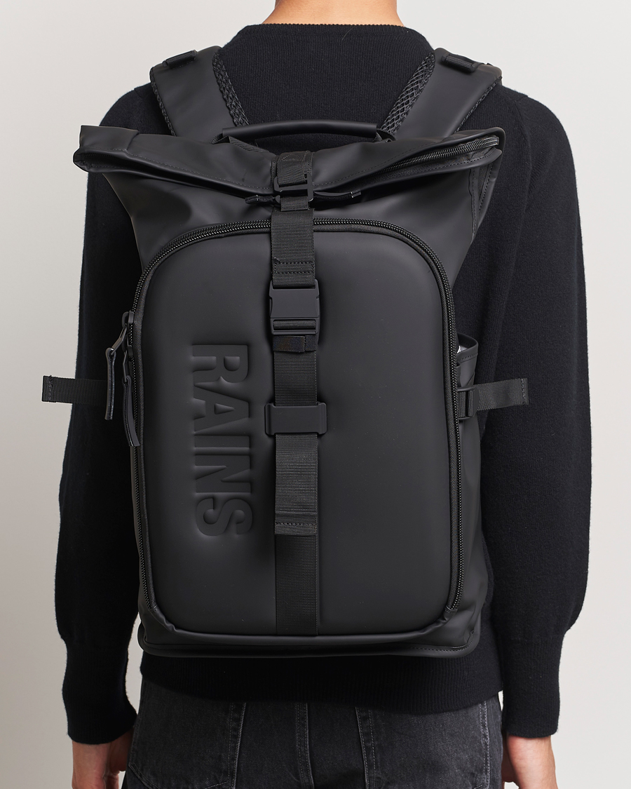 Herr | RAINS Texel Moulded Backpack Black | RAINS | Texel Moulded Backpack Black