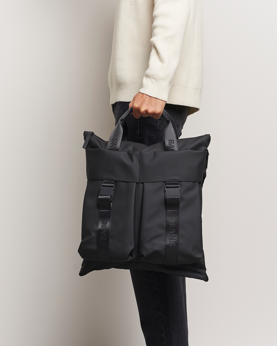 Herr | RAINS Trail Tote Bag Black | RAINS | Trail Tote Bag Black