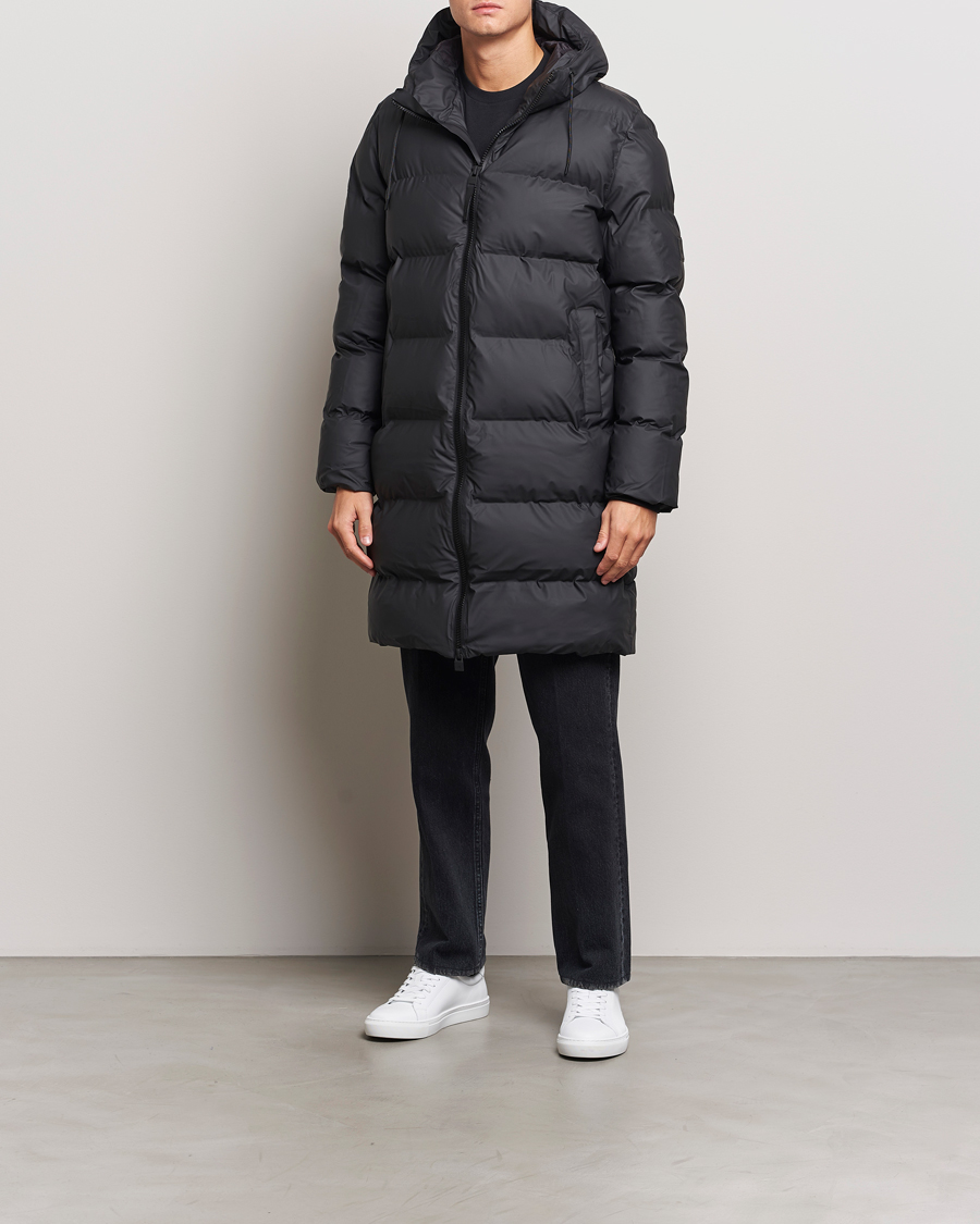 Herr | Jackor | RAINS | Alta Long Puffer Parka Black