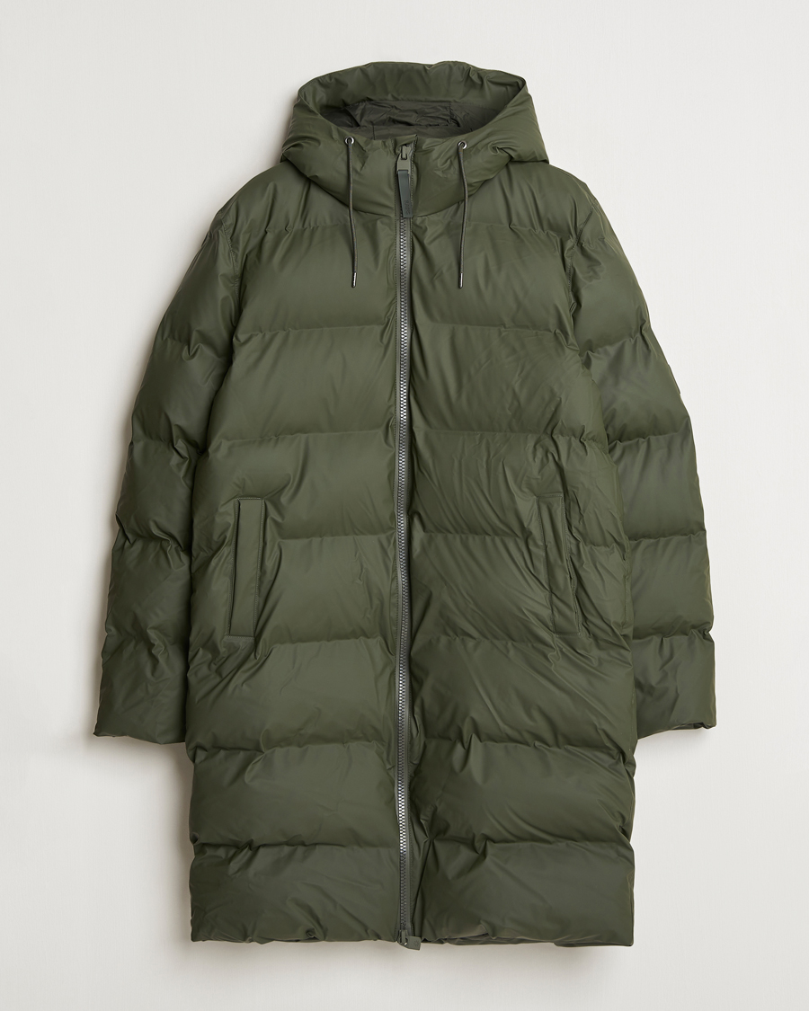 Herr | Jackor | RAINS | Alta Long Puffer Parka Green