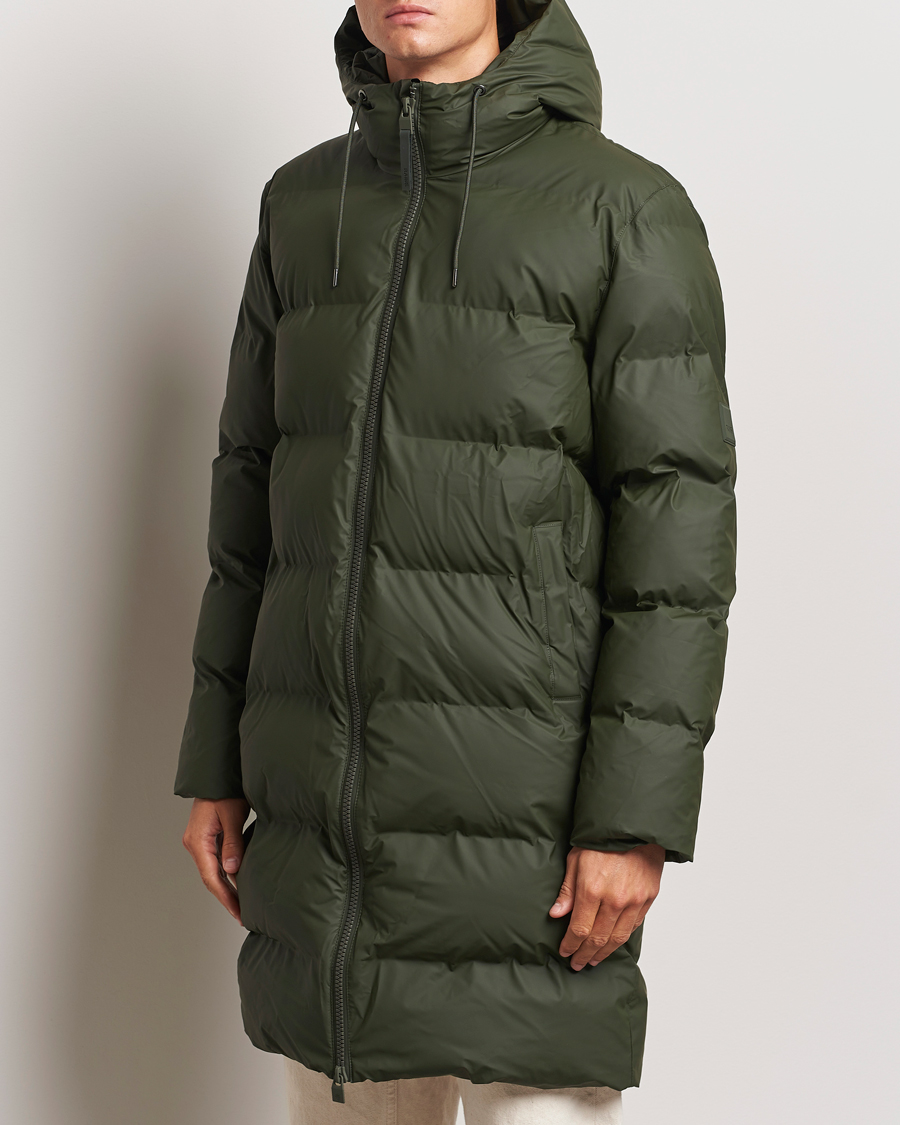 Herr | Jackor | RAINS | Alta Long Puffer Parka Green