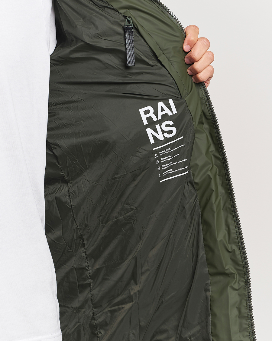 Herr | Jackor | RAINS | Alta Long Puffer Parka Green