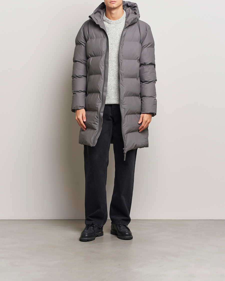 Herr | Jackor | RAINS | Alta Long Puffer Parka Grey