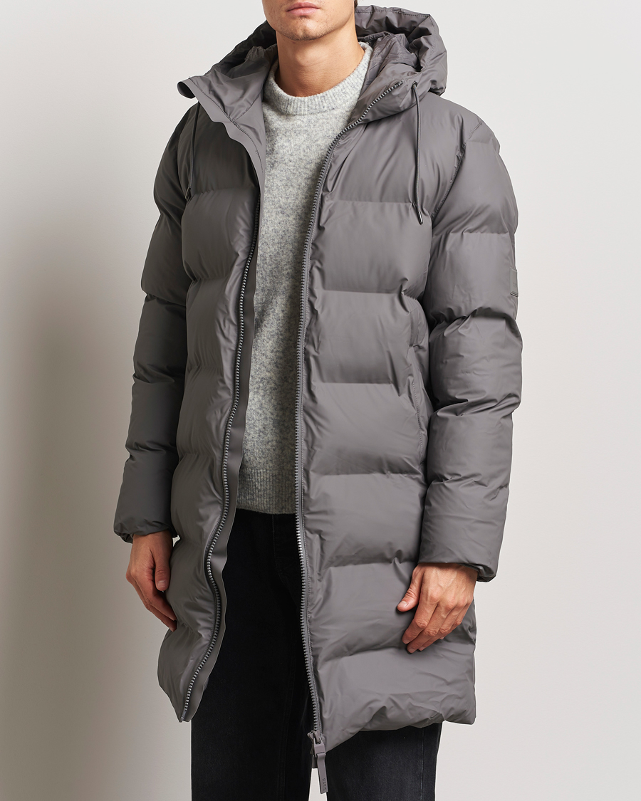 Herr | Jackor | RAINS | Alta Long Puffer Parka Grey