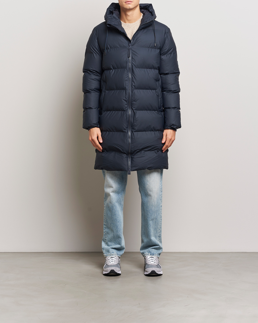 Herr | Jackor | RAINS | Alta Long Puffer Parka Navy