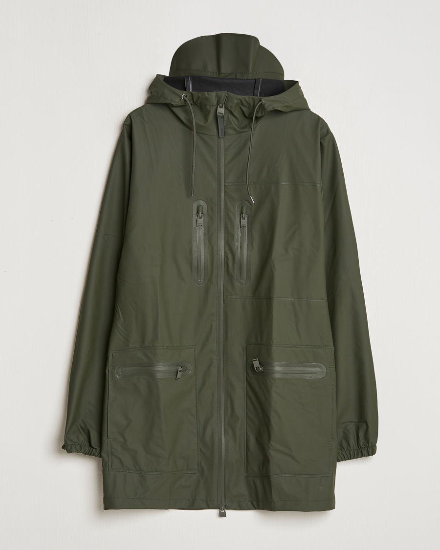 Herr | Jackor | RAINS | Cargo Long Jacket Green