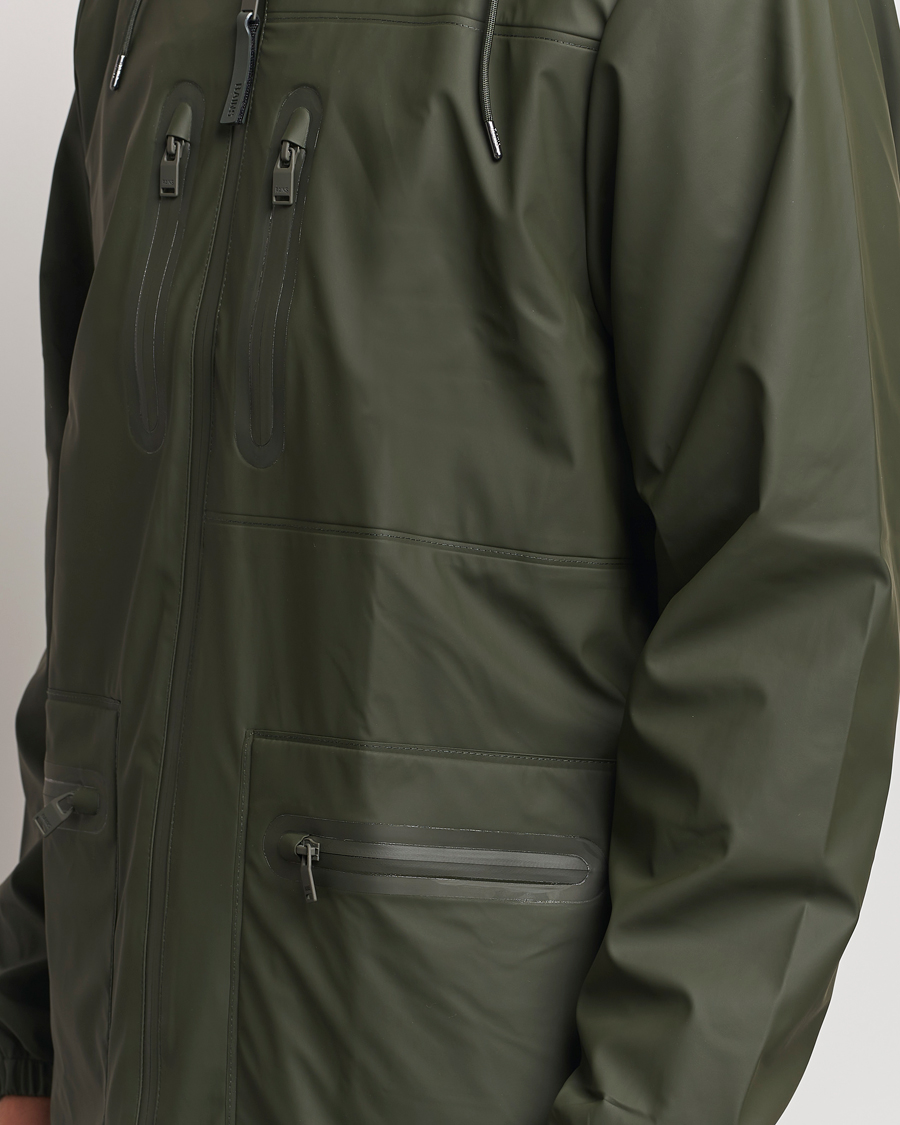 Herr | Jackor | RAINS | Cargo Long Jacket Green