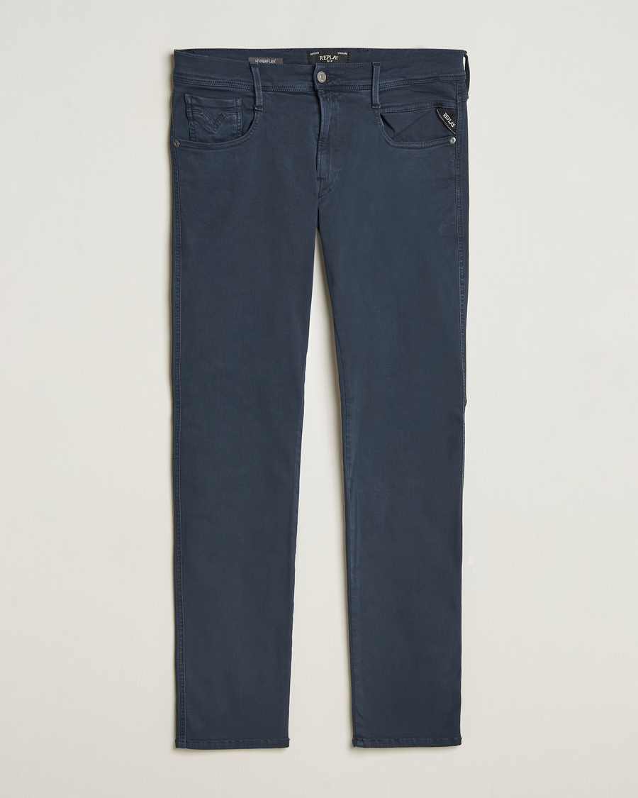 Herr | Byxor | Replay | Anbass Hyperflex X.Lite 5-Pocket Pants Navy