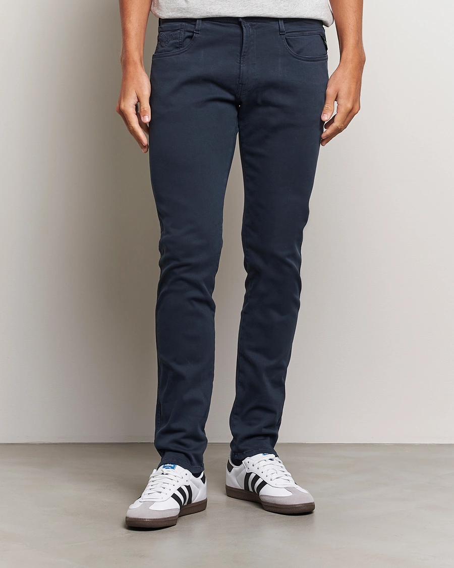 Herr | Byxor | Replay | Anbass Hyperflex X.Lite 5-Pocket Pants Navy