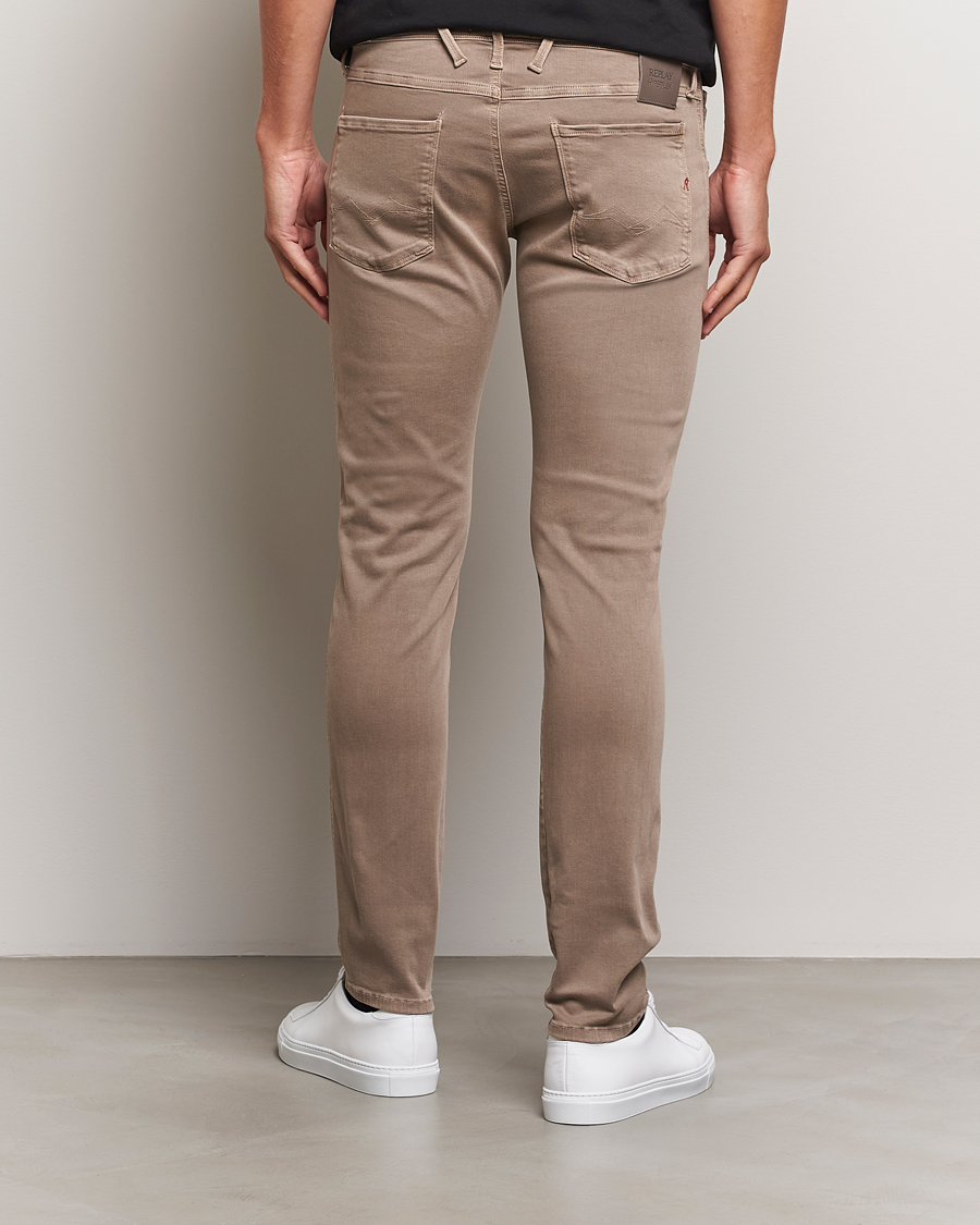 Herr | Byxor | Replay | Anbass Hyperflex X.Lite 5-Pocket Pants Sand