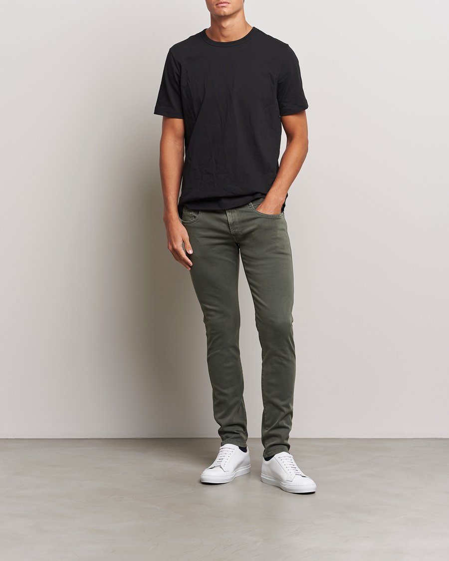 Herr | Byxor | Replay | Anbass Hyperflex X.Lite 5-Pocket Pants Dark Green