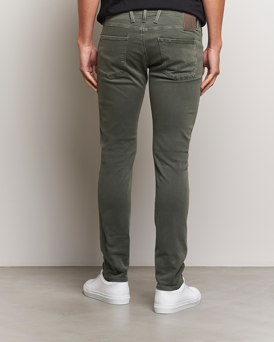 Herr | Byxor | Replay | Anbass Hyperflex X.Lite 5-Pocket Pants Dark Green