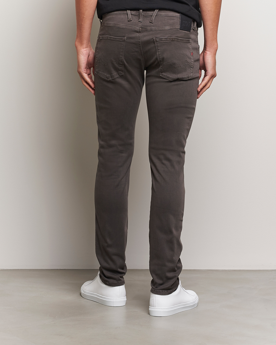 Herr | Byxor | Replay | Anbass Hyperflex X.Lite 5-Pocket Pants Wood Grey