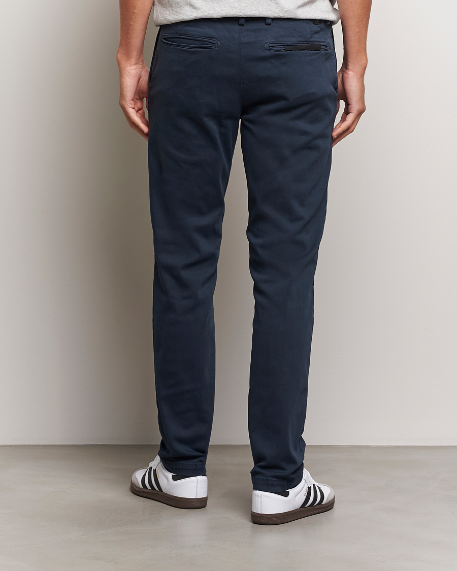 Herr | Byxor | Replay | Benni Hyperflex X-Lite Chinos Navy