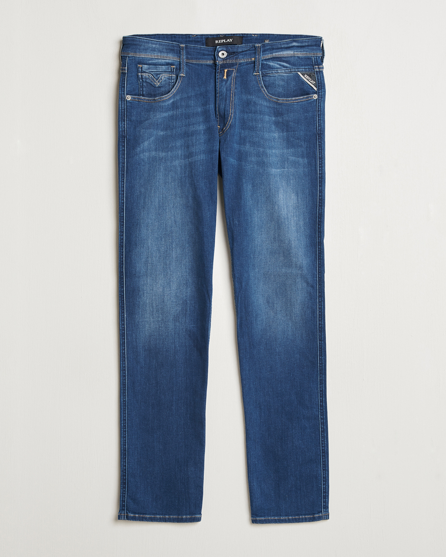 Herr | Jeans | Replay | Anbass Powerstretch Jeans Medium Blue