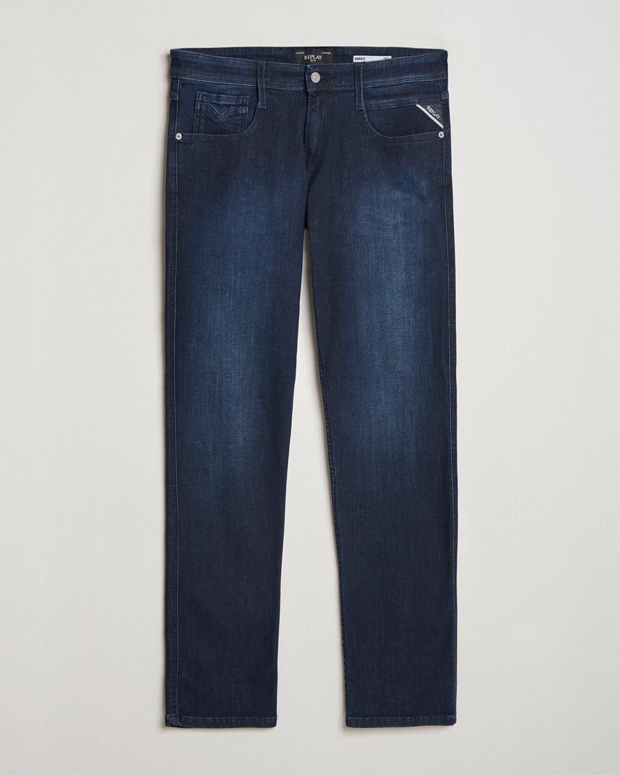 Herr | Jeans | Replay | Anbass Powerstretch Jeans Dark Indigo