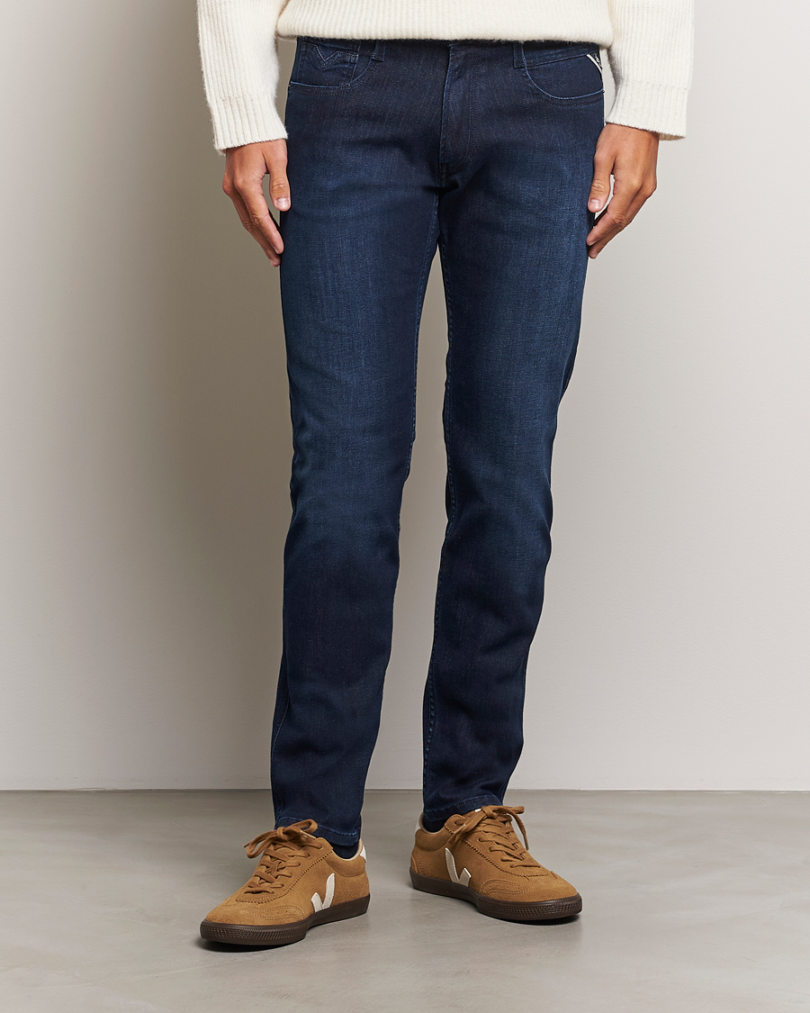 Herr | Jeans | Replay | Anbass Powerstretch Jeans Dark Indigo