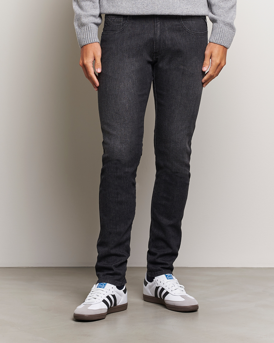 Herr | Jeans | Replay | Anbass Powerstretch Jeans Washed Black