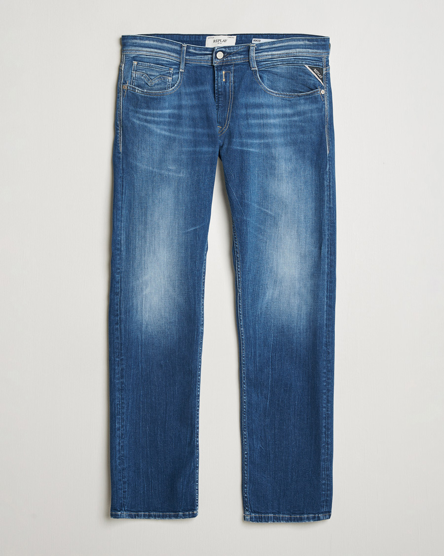 Herr | Jeans | Replay | Rocco Tapered Stretch Jeans Medium Blue