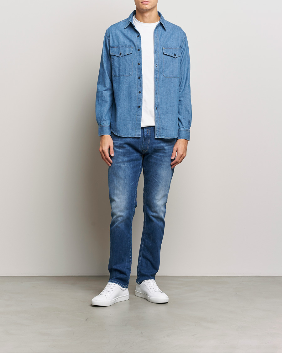 Herr | Jeans | Replay | Rocco Tapered Stretch Jeans Medium Blue