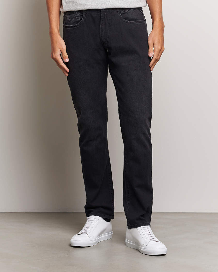 Herr | Jeans | Replay | Rocco Tapered Stretch Jeans Washed Black
