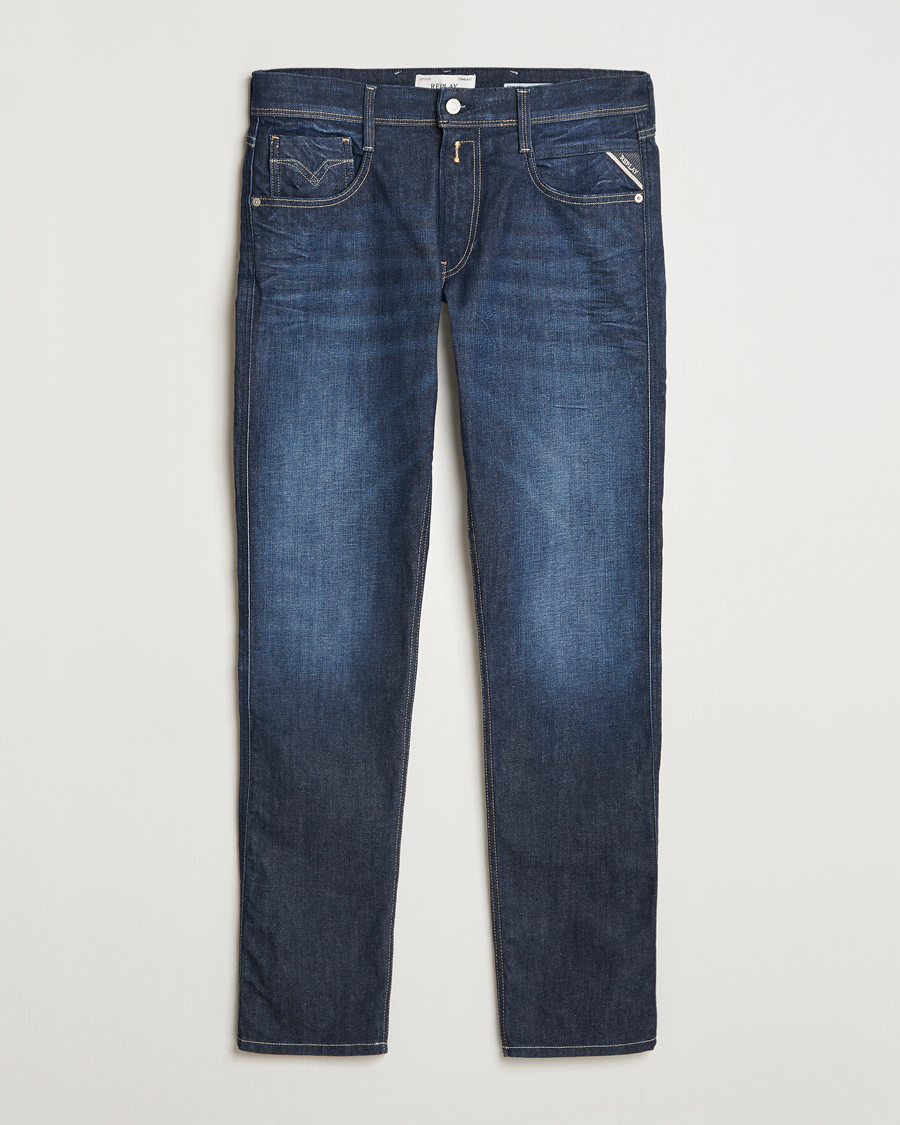 Herr | Jeans | Replay | Anbass Super Stretch Bio Jeans Dark Blue