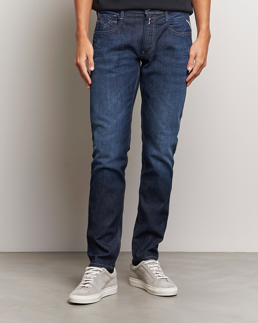 Herr | Jeans | Replay | Anbass Super Stretch Bio Jeans Dark Blue