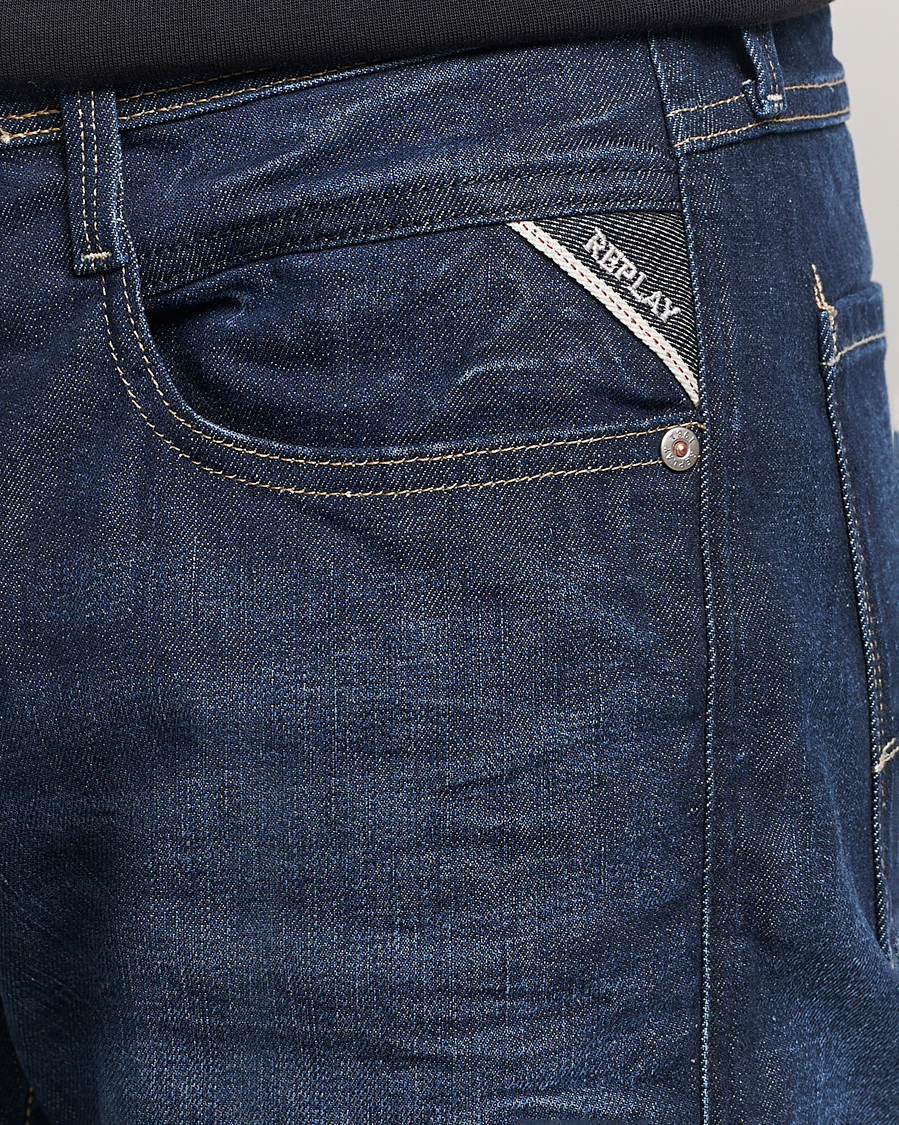 Herr | Jeans | Replay | Anbass Super Stretch Bio Jeans Dark Blue