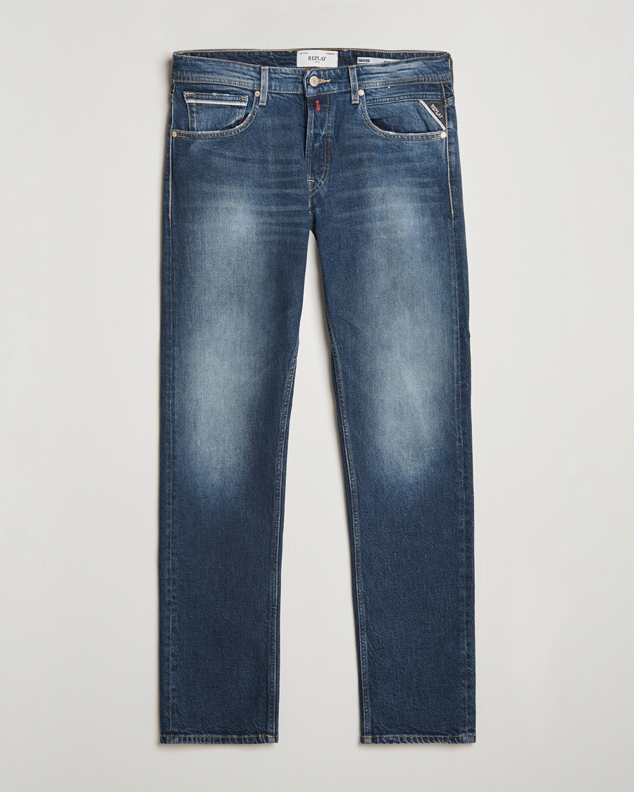 Herr | Jeans | Replay | Grover Original Jeans Medium Blue