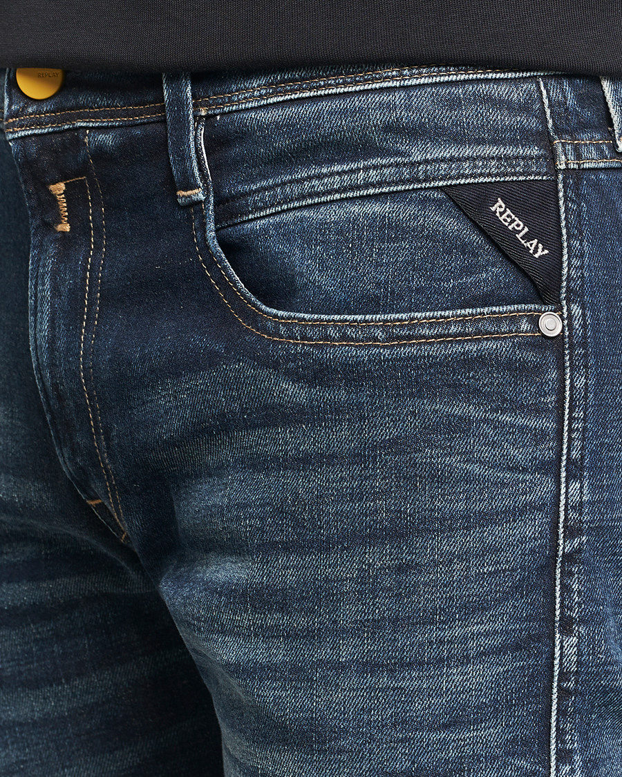 Herr | Jeans | Replay | Anbass Stretch Jeans Dark Blue