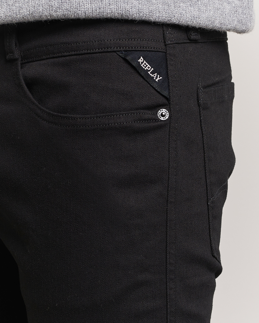 Herr | Jeans | Replay | Anbass Hyperflex Re-Used Jeans Forever Black