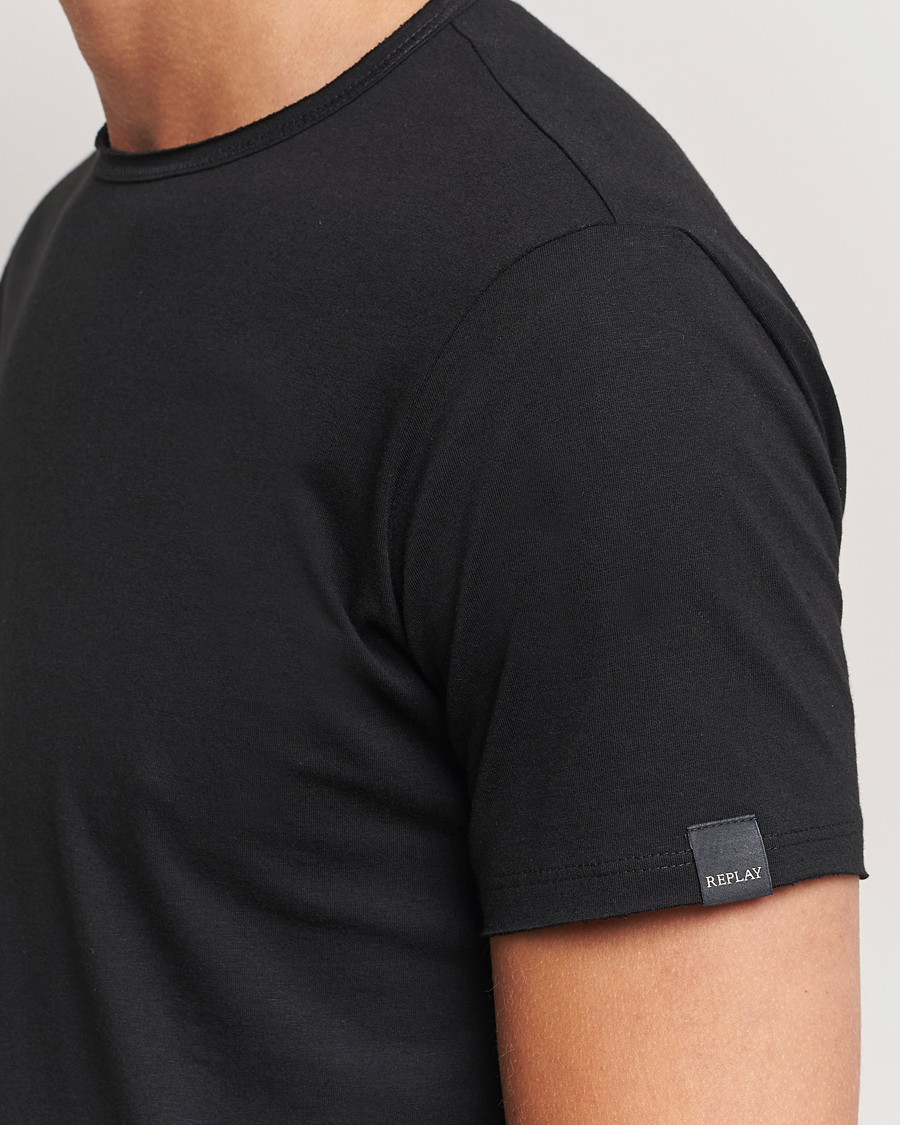 Herr | T-Shirts | Replay | Crew Neck T-Shirt Black