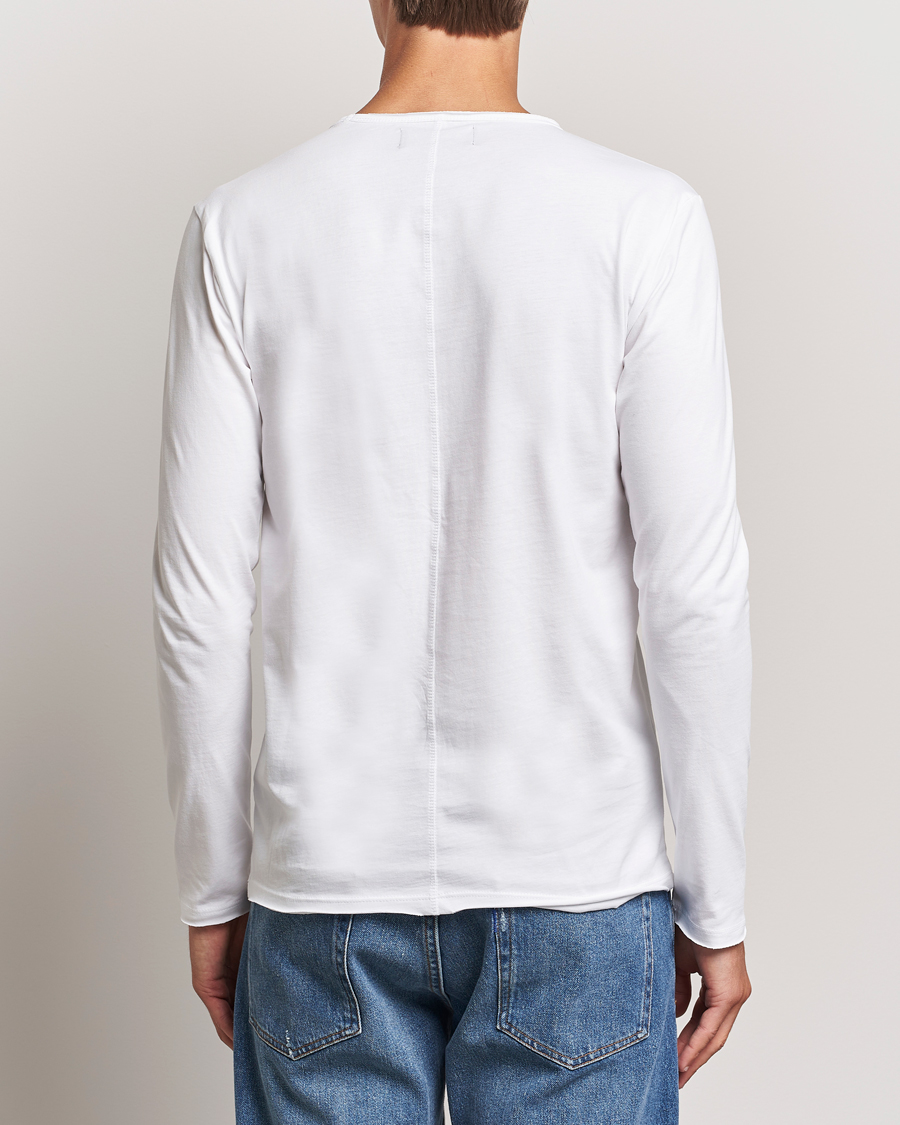 Herr | T-Shirts | Replay | Crew Neck Long Sleeve T-Shirt White
