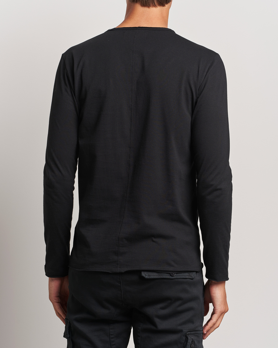 Herr | T-Shirts | Replay | Crew Neck Long Sleeve T-Shirt Black