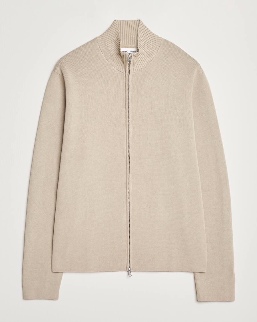 Herr | Tröjor | Samsøe Samsøe | Niklas Full Zip Abbey Stone
