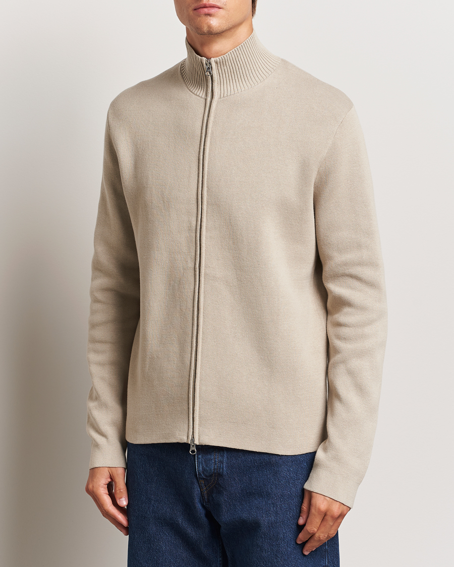 Herr | Tröjor | Samsøe Samsøe | Niklas Full Zip Abbey Stone