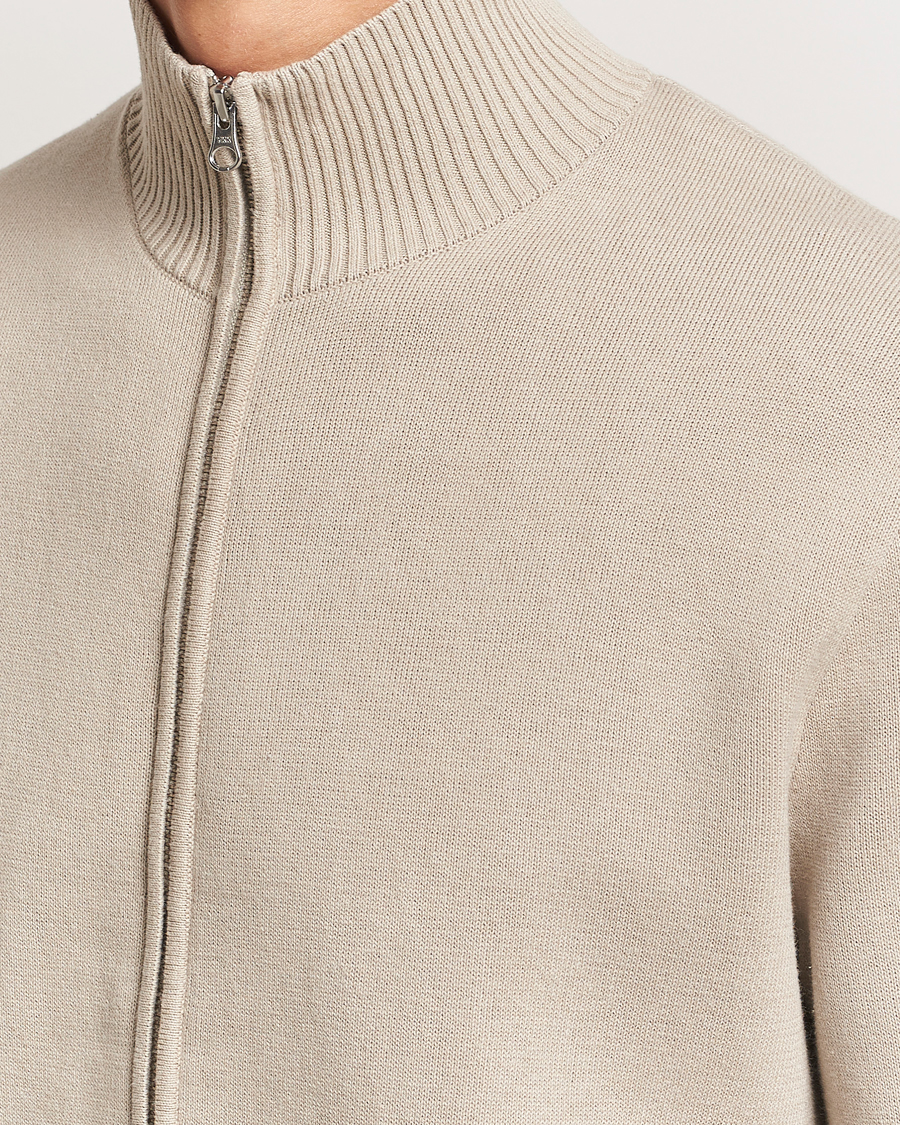 Herr | Tröjor | Samsøe Samsøe | Niklas Full Zip Abbey Stone