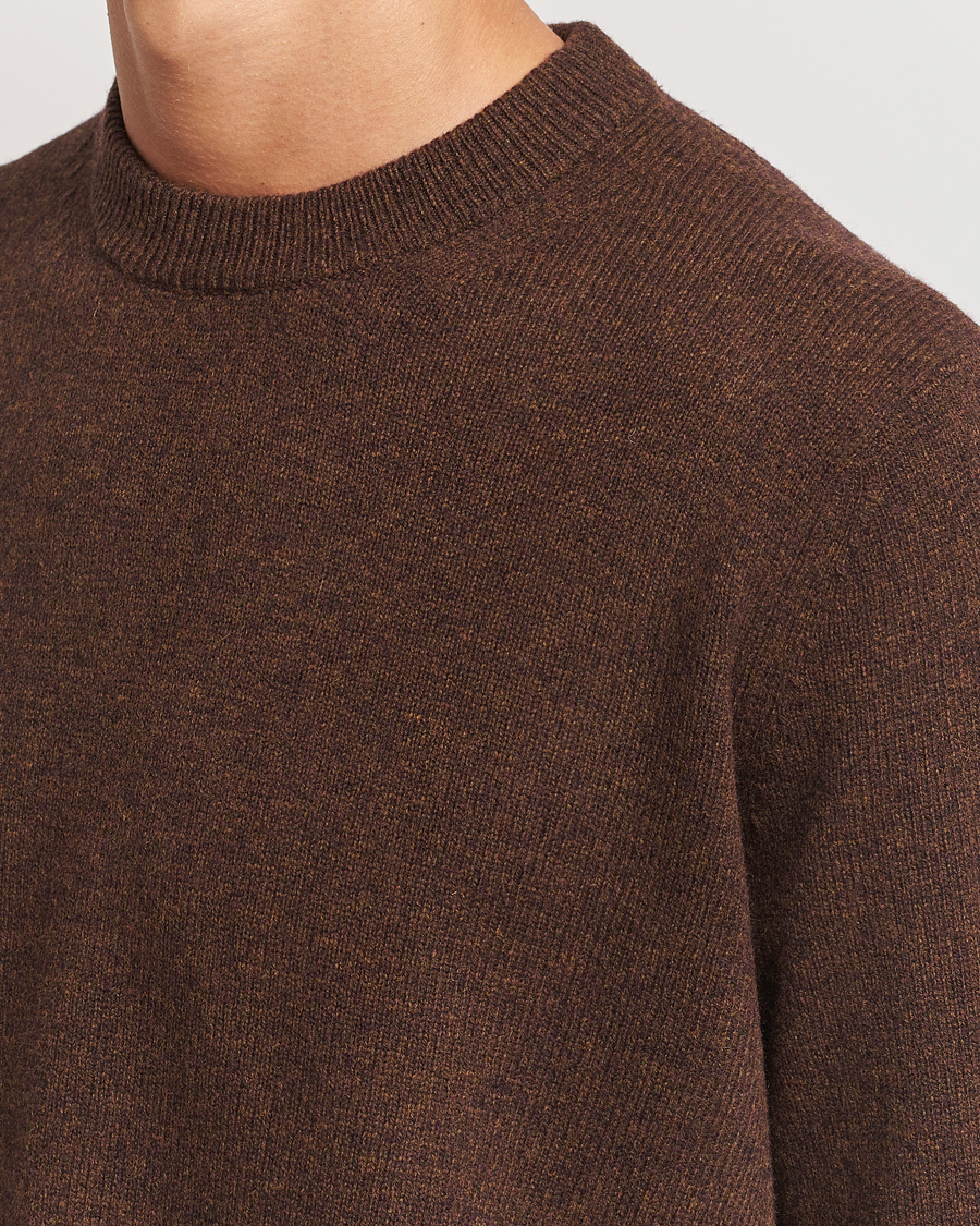 Herr | Tröjor | Samsøe Samsøe | Isak Knitted Crew Neck Chocolate Brown