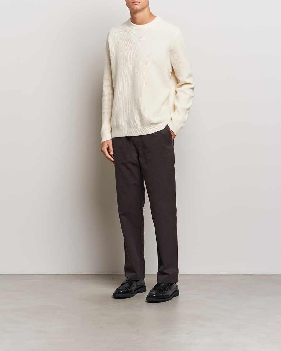 Herr | Tröjor | Samsøe Samsøe | Isaks Knitted Crew Neck Clear Cream