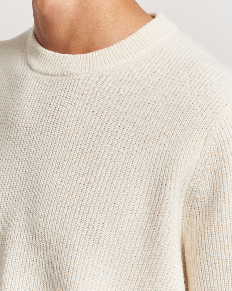 Herr | Tröjor | Samsøe Samsøe | Isaks Knitted Crew Neck Clear Cream