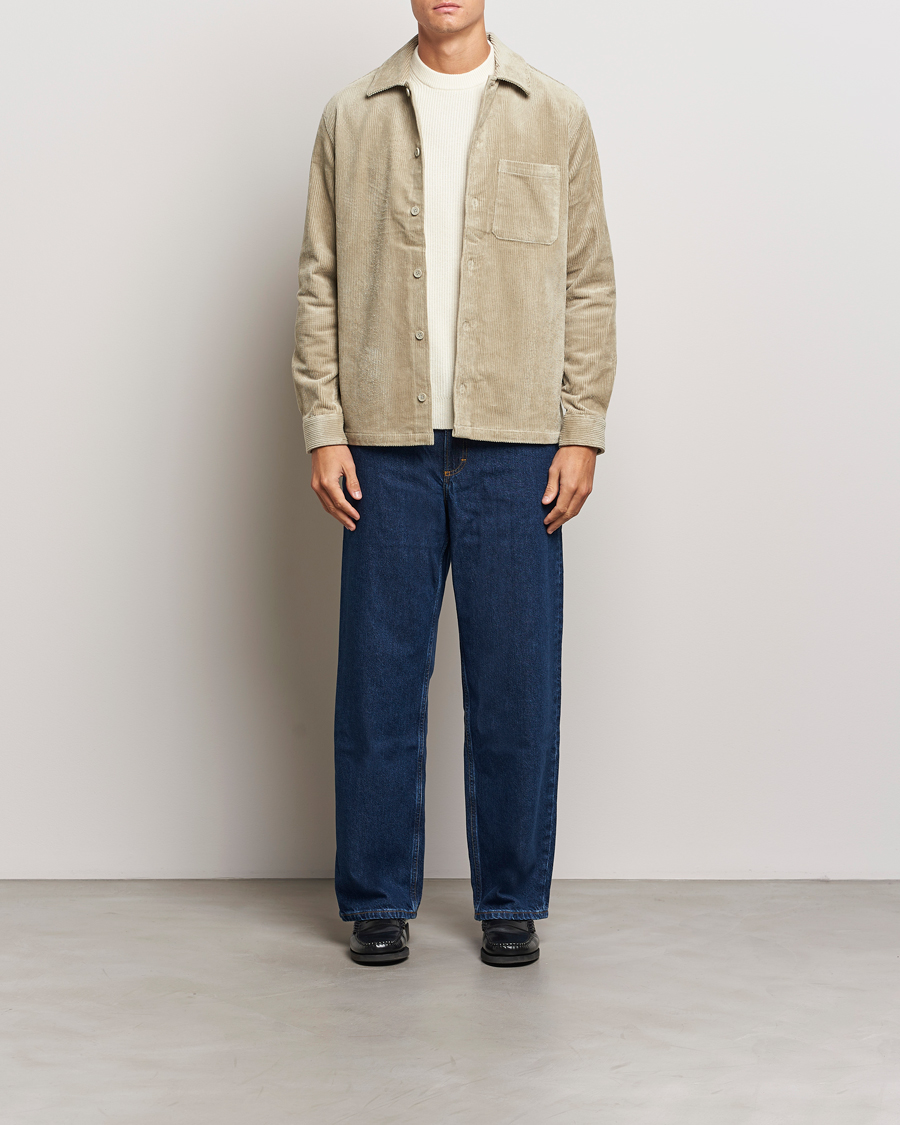 Herr | Skjortor | Samsøe Samsøe | Damon Corduroy Overshirt Abbey Stone