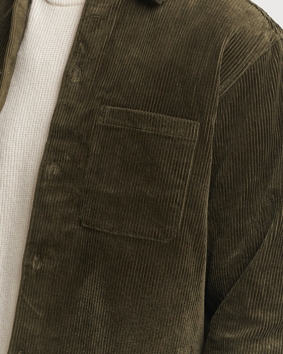 Herr | Skjortor | Samsøe Samsøe | Damon Corduroy Overshirt Forest Night