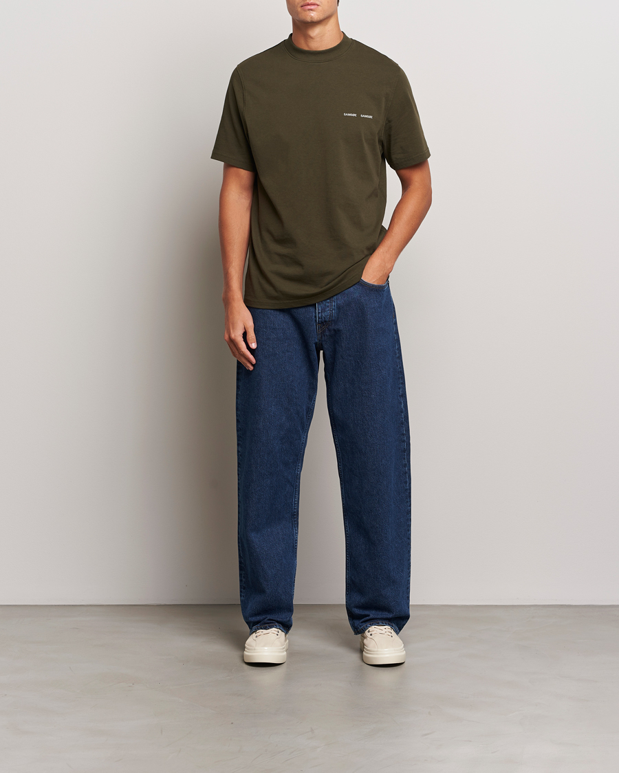 Herr | T-Shirts | Samsøe Samsøe | Norsbro Organic Cotton T-Shirt Forest Night